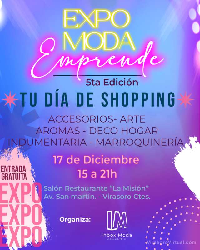 Te invitamos a la Expo Moda Emprende hoy en el Casino La Mision